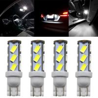 XELKA 4Pcs/Set สีขาว สว่างสุดๆ 13SMD 5630 ซัง 12V ค่ะ T10 W5W แผนที่โดม ไฟส่องป้ายทะเบียน หลอดไฟอ่านหนังสือ LED สำหรับรถยนต์