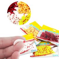 【hot】✌ 50Pcs Fishing Bait Worm Floating Soft Silica gel Artificial Jigging Wobblers Bass Carp Pesca Tackle