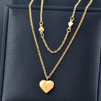 SINLEERY สร้อยคอจี้รูปหัวใจสแตนเลสสำหรับผู้หญิงเครื่องประดับคอเค้นคอสีทองทองคำสีกุหลาบ XL281