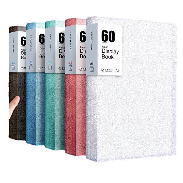 สินค้าขายดีพลาสติก-a4-1ชิ้นโฟลเดอร์ที่รวมแฟ้มราคาประหยัดเอกสารหนังสือเล่มเล็กแผ่นพับ30-60หน้าเครื่องใช้สำนักงานของนักเรียนกล่องจัดระเบียบโต๊ะ