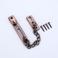 1PC Stainless Steel Security Guard Chain Bolt Locks Safety Slide Bolt Chain Lock Guard Cabinet Latch Anti-theft Door Hardware Door Hardware Locks Meta