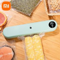 □ Xiaomi Household Eletric Vacuum Food Sealer Automatic Vacuum Packaging Machine 220V Vaccum Packer With Vacuum Bags Kichen Tools