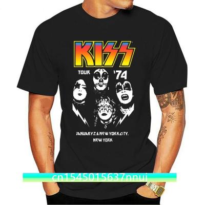 Men T Shirt Custom Kiss Tour 74 Vintage Double Dye T Shirt Novelty Tshirt 014529