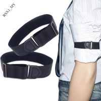 Mens Cuff Garter Stripe / Lattice Armband Sleeve Groom Elastic Garter Metal Bracelet Ladies Anti-skid Belt