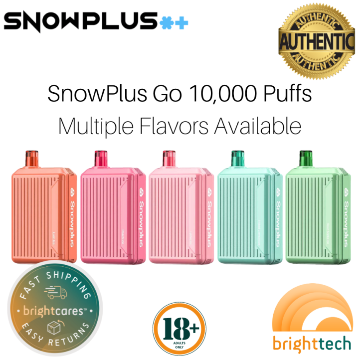 Snowplus Go 10,000 Puffs Original Rechargeable Disposable Vape Pen Prefilled Vape Juice (20ml, 3