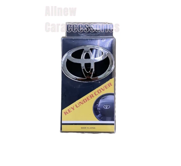 AD.โลโก้* TOYOTA  ติดแป้นแตรพวงมาลัย สีดำ ขนาด* 4.5 x 6.8 cm ราคาต่อชิ้น