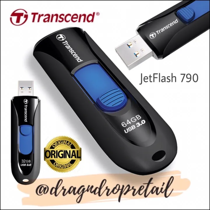 💖FREE+COD+Ready Stock💖Transcend JetFlash 790 USB 3.0 Flash Drive 64GB ...