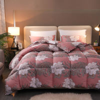 Purple Green Floral and Paisley Printed Duvet Comforter Twin Full Queen Quilt Reversible Ultra Soft Duvet cover Filler Insert