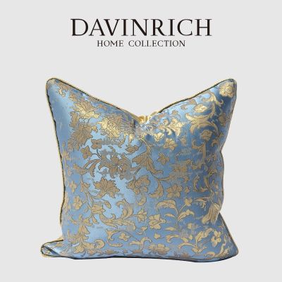 【hot】✥✕ DAVINRICH Italian Carved Floral Cushion Covers Distressed Luxury Couch Garden