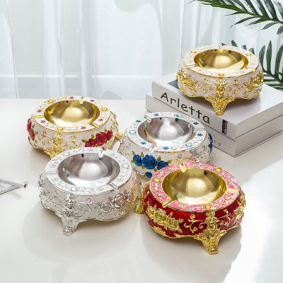 Nordic Style Luxury rose Ashtray Home Living room decoration Accessories Gadget March 8th Gift For Girls