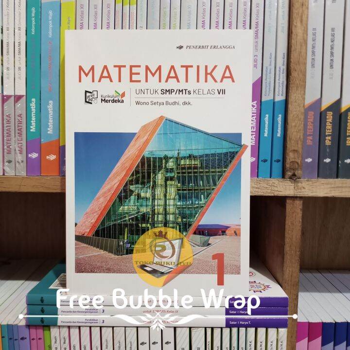 Buku Matematika Kelas 1 SMP Kurikulum Merdeka Erlangga | Lazada Indonesia