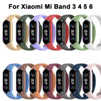 Strap For Mi Band 3 4 5 6 Soft Silicone Smartwatch Xiaomi Band 4 5 Stripe Watchband Bracelet Wrist Band Accessories Smartwatches