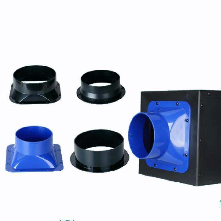 Flange seat ventilation pipe square turn round with side smoke square