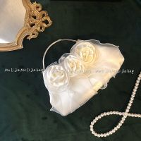 Retro Pearl Hand Carry Evening Bag 2020 New Rose Flower Bag Female Banquet Bag Fairy Messenger Handbag 【APR】