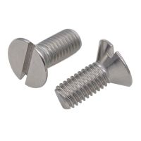 10/50pc M1.6 M2 M2.5 M3 M4 M5 M6 304 A2-70 stainless steel GB68 Metric Threaded Slotted Flat Countersunk Head Machine Screw Bolt