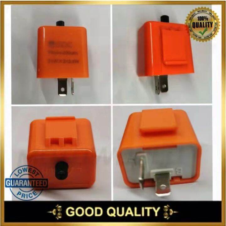 12V 2 Pin Motorcycle Blinker Adjustable LED Flasher Relay Turn - Foto 2