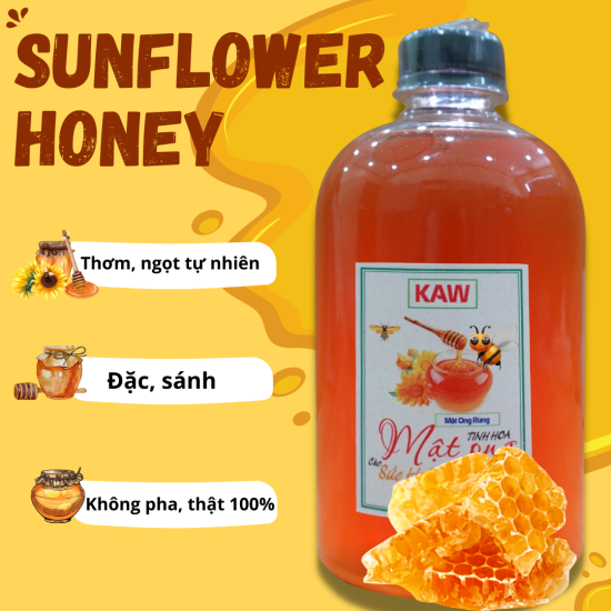 Mật ong nguyên chất hoa tràm, hoa điều, cafe 1 lít, 500 ml, 100 ml - thơm - ảnh sản phẩm 1