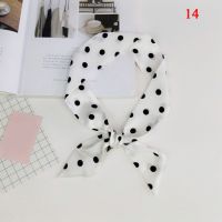 Women Small Scarf Satin Neckerchief Head-Neck Hair Band Rope Bag Tie Wristband Wrap Head Scarf Fashion Neckerchief for Girls