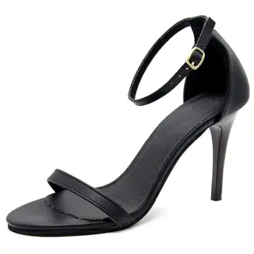 Women Black Color Ankle Strap Heels-hkpdtq2012.edu.vn