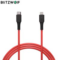 Blitzwolf BW-CL2 2.4A USB Type C to Lightning MFI Certified Date Charging Cables PD3.0 Phone Charger PVC for iPhone 11 Pro Max