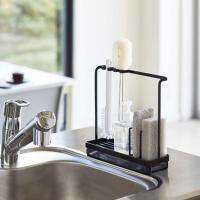 ETXSponge Holder Organizer Rack Home Supply Convenient Stable Structure Carbon Steel Kitchen Sink Countertop