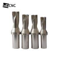 ดอกสว่าน 4D u ความแม่นยํา CNC Tooling 4D 14-50mm cnc indexable U drill สําหรับเม็ดมีดคาร์ไบด์ WCGX