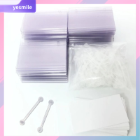 YESMILE 60 Pcs 60ชิ้นค่ะ ที่ใส่ฉลาก 8055มม. พลาสติกทำจากพลาสติก ป้ายชั้นวาง ส่วนแทรก ว่างเปล่าไม่มี ป้ายป้ายกำกับ ตะกร้าใส่ของ