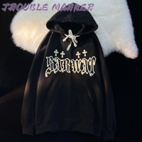 TroubleMaker เสื้อฮู้ด เสื้อแขนยาวอบอุ่น หลวมและสบาย น่ารัก สบายๆ ทันสมัย ชิค WWY23933RC 39Z230926