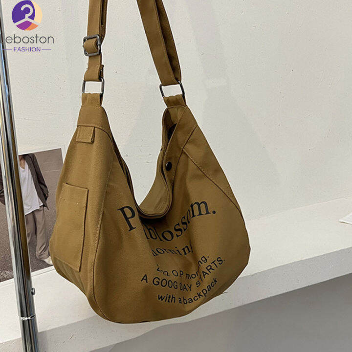 leboston-กระเป๋า-men-women-messenger-bag-fashion-printing-letter-canvas-tote-bag-crossbody-mini-handbag