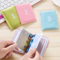 【CC】♟◑№  Business Credit Card Holder 12 Bits Bow-knot Printing Leather ID Cover Cardholder Wallet