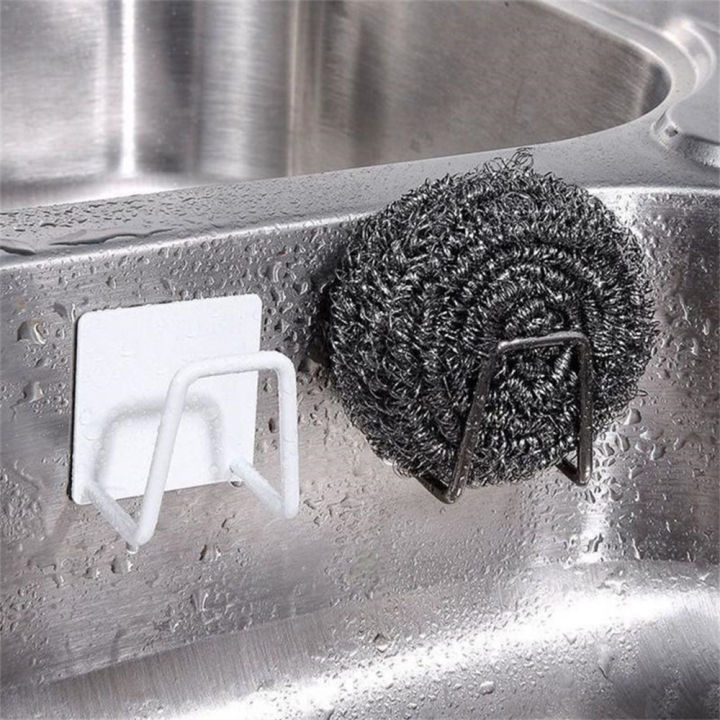 self-adhesive-drying-rack-sink-sink-accessories-stainless-steel-kitchen-sponges-holder