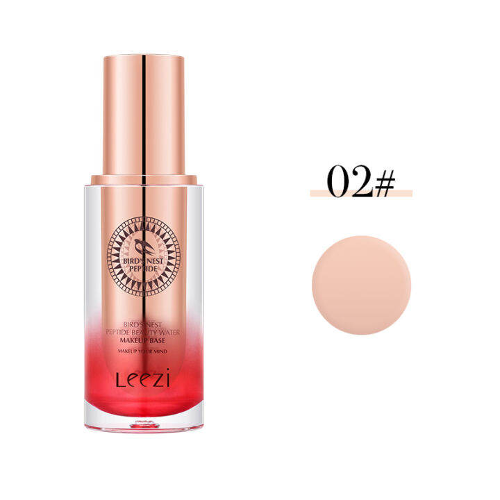 leezi-liz-bird-s-nest-peptide-repairing-makeup-foundation-liquid-moisturizing-concealer-oil-control-กันน้ำเหงื่อเครื่องสำอาง30ml