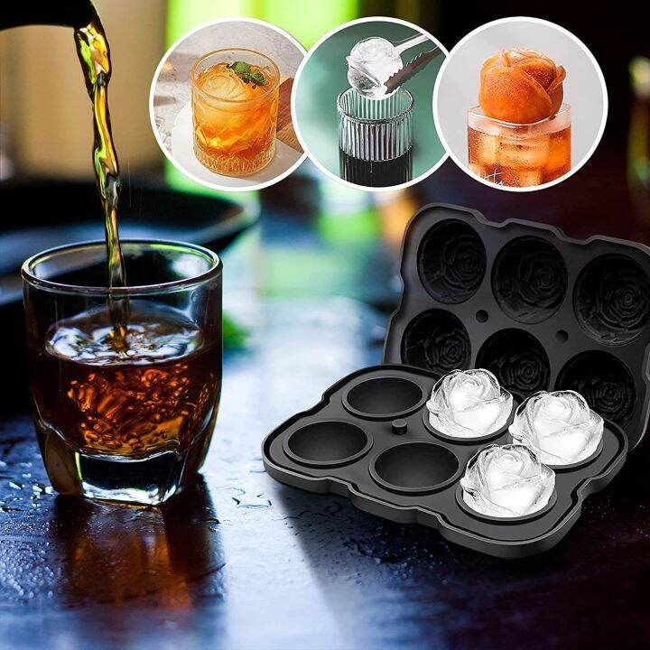 leeseph-ice-cube-tray-rose-ice-cube-trays-with-covers-6-cavity-silicone-rose-ice-ball-mold-for-whiskey-juice-ice-maker-ice-cream-moulds