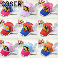 【COSER 77】Anime Cosplay Breathable Net Cap Hats Dr.Slump Arale Angel ปีกฤดูร้อนที่มีสีสันตาข่ายหมวกสำหรับผู้ใหญ่ขนาดปรับได้