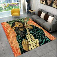 Bob Marley Reggae Music Maple Leaf Jamaican Area RugCarpet Rug for Living Room Bedroom Sofa Doormat DecorNon-slip Floor Mat