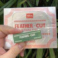 แท์100% มีดกันคิ้ว มีดโกนขนนก​แท้ FEATHER​ กล่องละ12ใบ made in japan