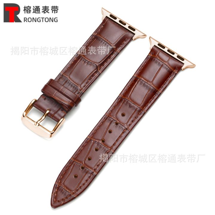 hot-sale-suitable-for-apple-watch-strap-8-se-7-6-5-top-layer-cowhide-crocodile-pin-buckle