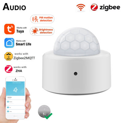 Zigbee PIR Motion Sensor Tuya Smart Home Automation Security Protection Presence Sensor Smart Life Control รองรับ Zigbee2mqtt