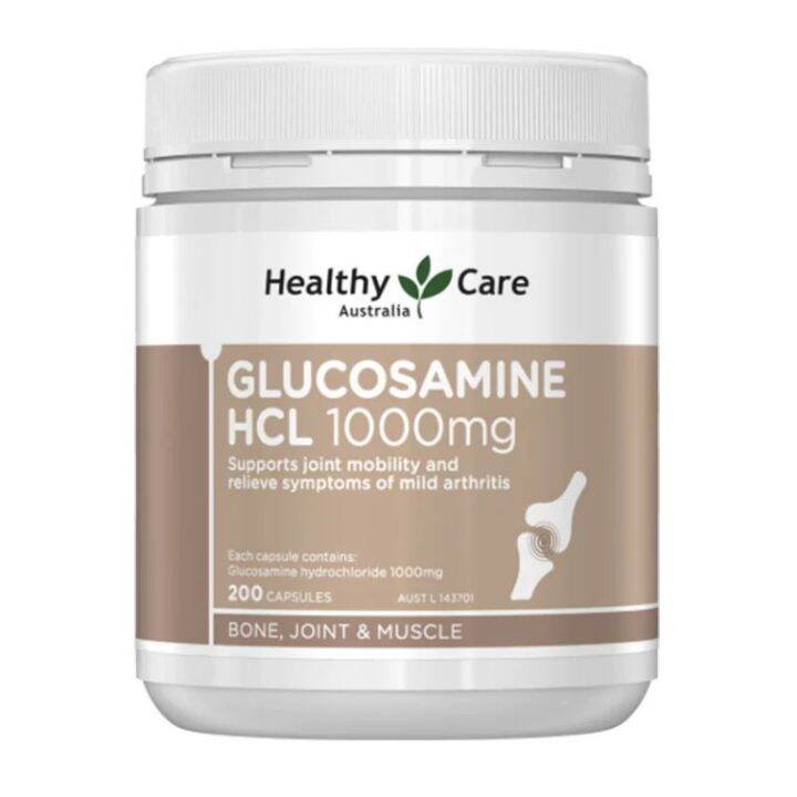 Healthy Care Glucosamine HCL Chondroitin Tablets 200 Pills Caring for