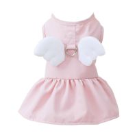 Puppy Dress Sleeveless Breathable Decorative Angel Wings Pet Puppy Dog Dress   Pet Dress  Pet Supplies Dresses