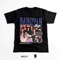 เสื้อยืดคอกลมเสื้อยืด BTS BOOTLEG Culture Vintage Inspired Cotton Oversized Loose Clothing T-Shirtเสื้อยืด S-5XL