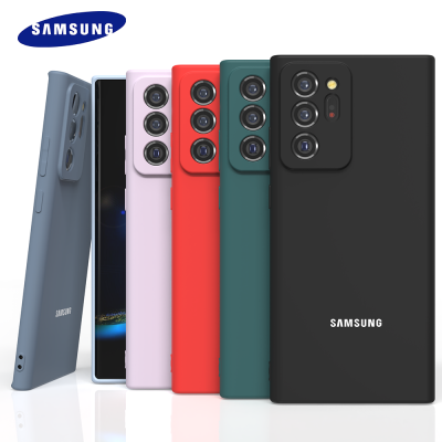 สำหรับ Samsung Galaxy Note20Ultra Note20 กรณีซิลิโคนนุ่มปกหลัง Silky Touch Liquid ป้องกัน Note20 Ultra TPU Shell-lfdddd