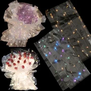 60*60cm LED Lighting Luminous Wrapping Paper Flower Wrapping Paper