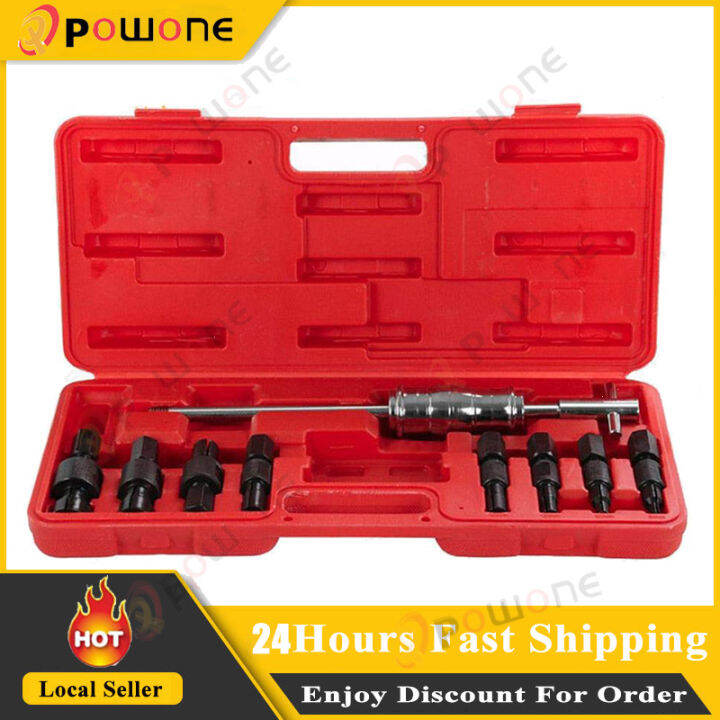 9Pcs 8-32mm Blind Hole Inner Bearing Puller Remover Set Slide Hammer ...