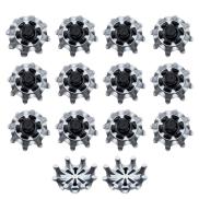 14Pcs set Golf Shoe Spikes With not Hole Fast Spiral Golf Shoe Nails Grey