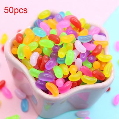Boxi50pcs/pack Slime Supplies Toy Colorful Soft Candy Charms Accessories Sprinkles Filler For Fluffy Clear Cloud Slime