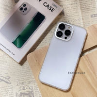 New Case Matte เคสผิวด้าน ขอบกล้องอลูมิเนียม เคสสำหรับไอโฟน 14Promax 14Pro 14 13Promax 13Pro 13 12Promax 12Pro 12 11 เคสสวยๆ เคศโทรศัพท์