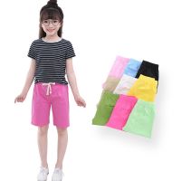 SheeCute New Arrival Summer Girls Shorts Kids Candy Color shorts Boys Casual Cotton Beach Shorts 10Color For 3-11Y