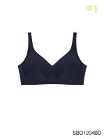 Sabina เสื้อชั้นใน Invisible Wire (ไม่มีโครง) รุ่น Function Bra รหัส SBO1204 สีน้ำเงินเข้ม