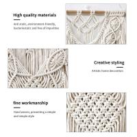 Macrame Tapestry พู่ Tapestry Boho โมเดิร์นทอ Macrame ตกแต่งผนังสำหรับงานแต่งงานห้องนั่งเล่นเนอสเซอรี่และห้องนอน